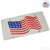 American Flag Waving License Plate (Chrome) - Custom Werks
