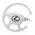 Lexus Satin Steering Wheel Keychain (Chrome)