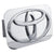 Toyota Logo Class II Trailer Hitch Plug (Chrome)