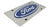 Ford Oval Logo License Plate (Blue on Chrome)