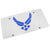 US Air Force Logo License Plate (Chrome) - Custom Werks