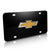 Chevy Logo License Plate (Gold on Black)