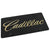 Cadillac Script License Plate (Gold on Black) - Custom Werks