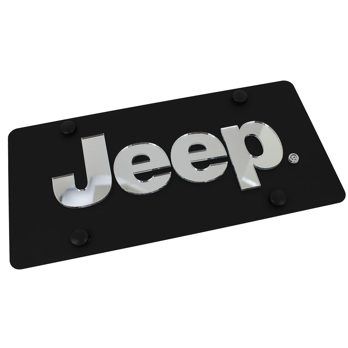 Jeep Name License Plate (Black) - Custom Werks