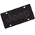 Jeep Logo License Plate (Red On Black)