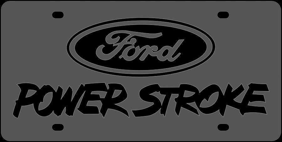 Ford,Powerstroke,License Plate