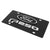 Ford F250 Dual Logo License Plate (Silver On Carbon Black)