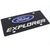 Ford Explorer Dual Logo License Plate (Black)