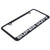 Ford Super Duty License Plate Frame (White on Black)