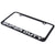 Ford Super Duty License Plate Frame (White on Black)