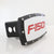 Ford F150 Logo Billet Tow Hitch Cover (Red on Chrome)