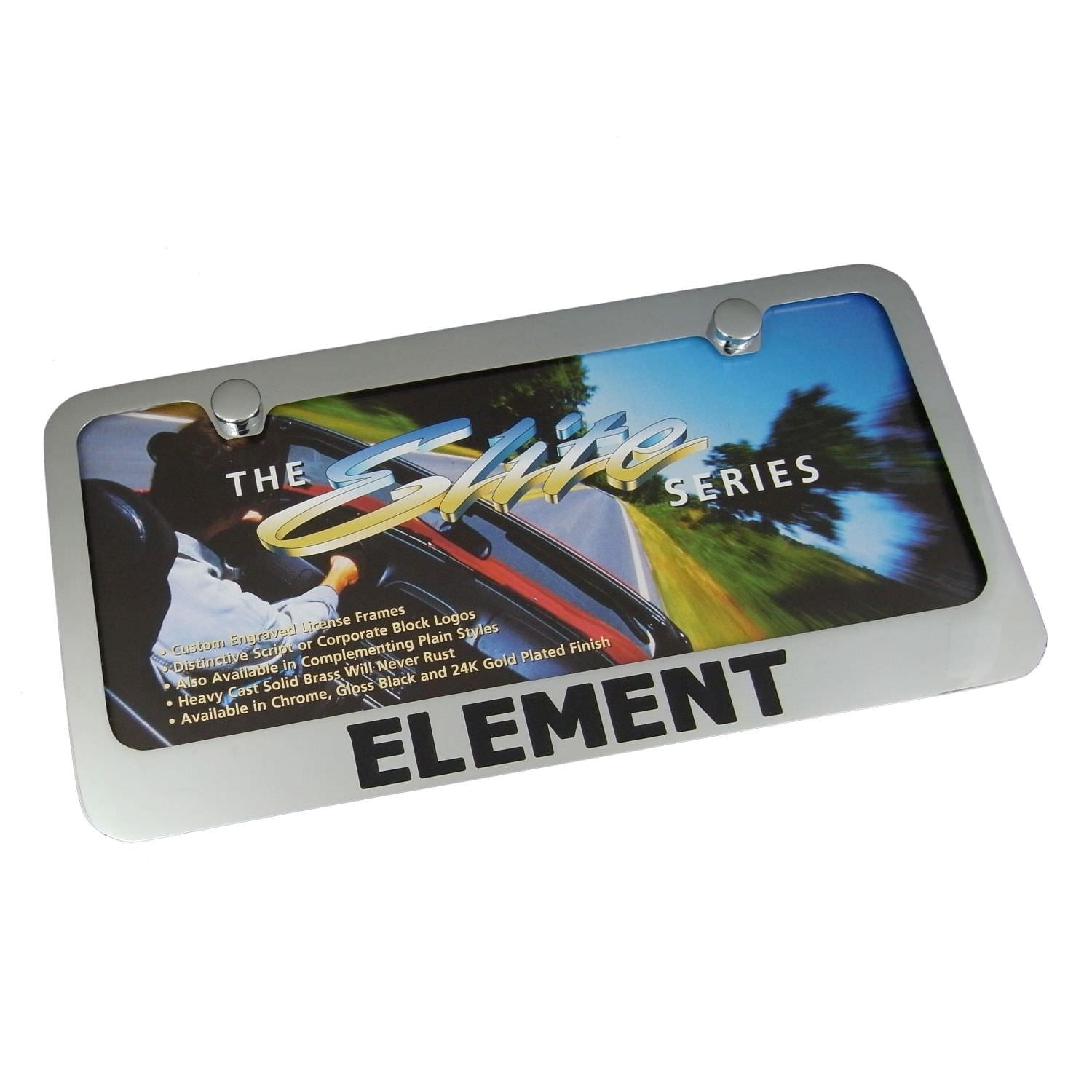Honda Element License Plate Frame (Chrome) - Custom Werks