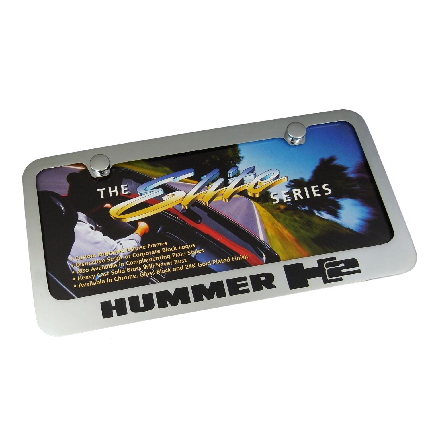 Hummer H2 License Plate Frame (Chrome) - Custom Werks