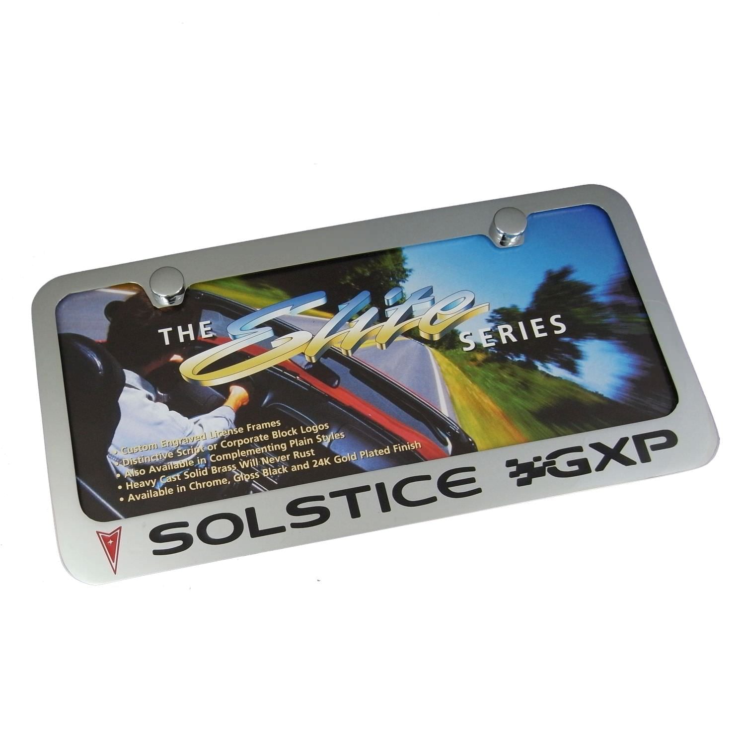 Pontiac Solstice GXP License Plate Frame (Chrome) - Custom Werks