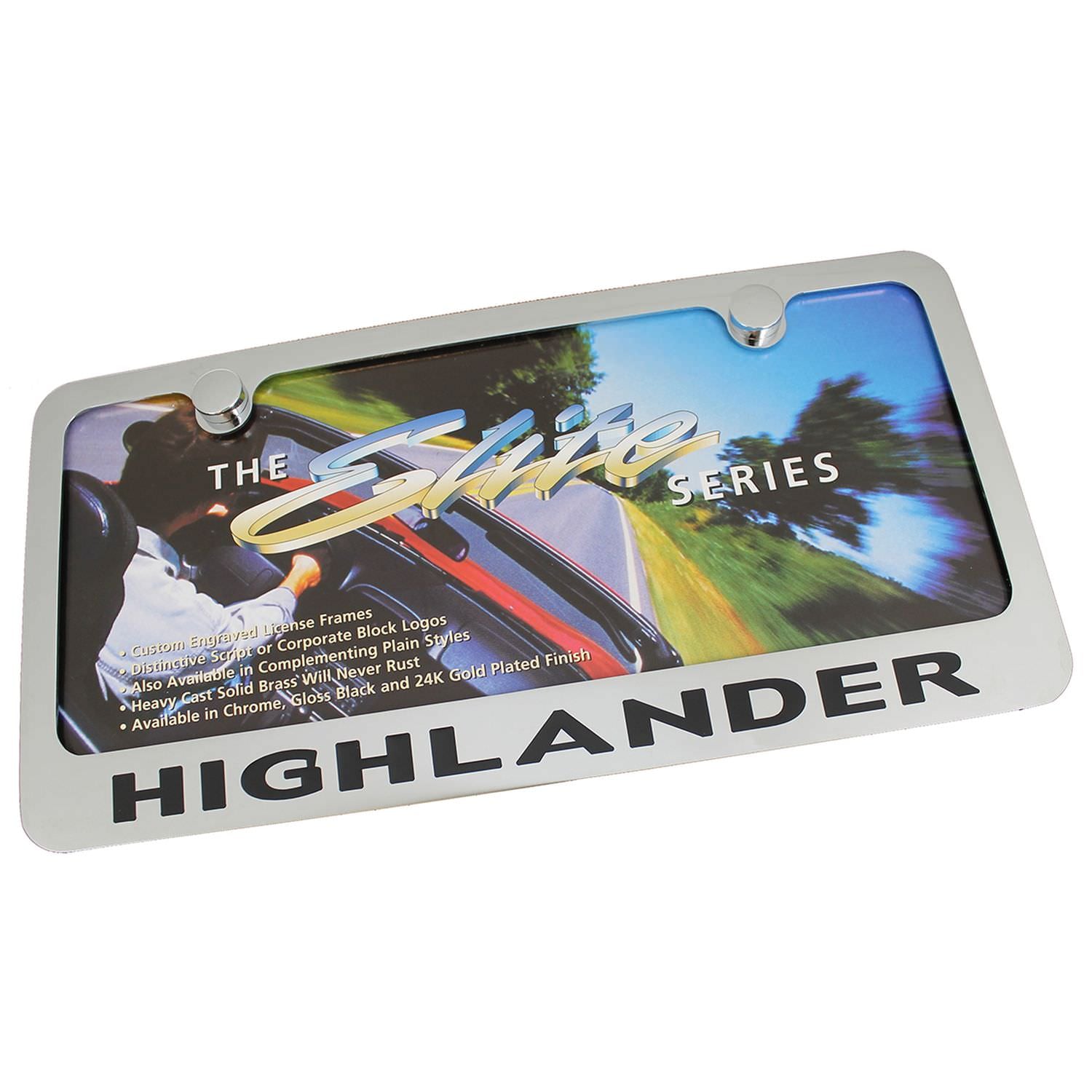 Toyota Highlander License Plate Frame (Chrome) - Custom Werks
