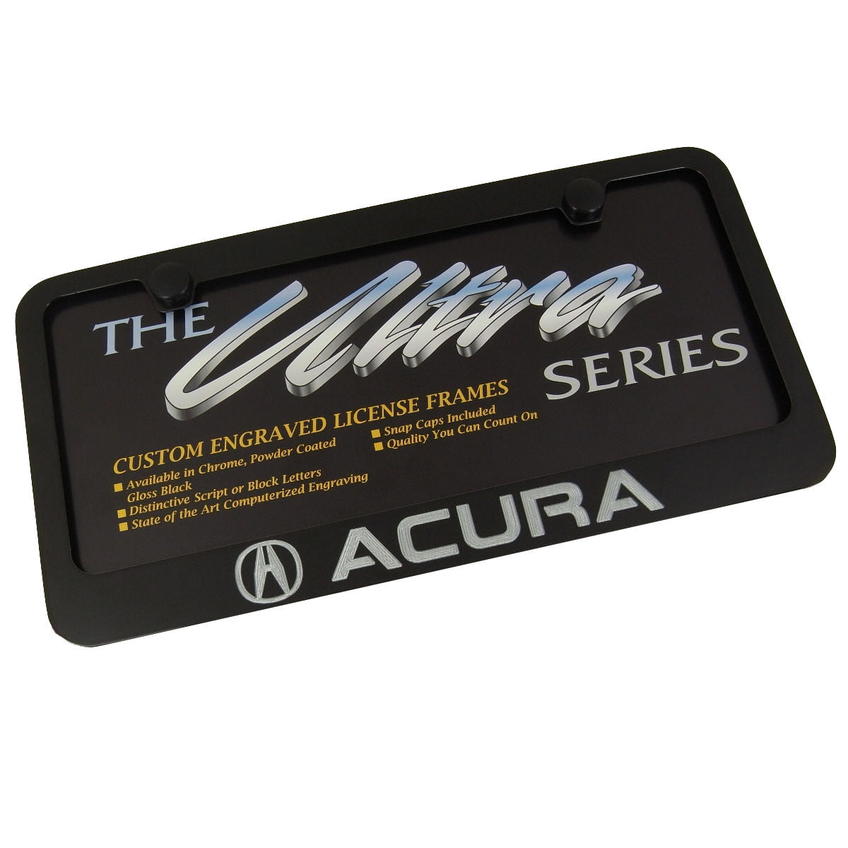 Acura License Plate Frame (Black) - Custom Werks