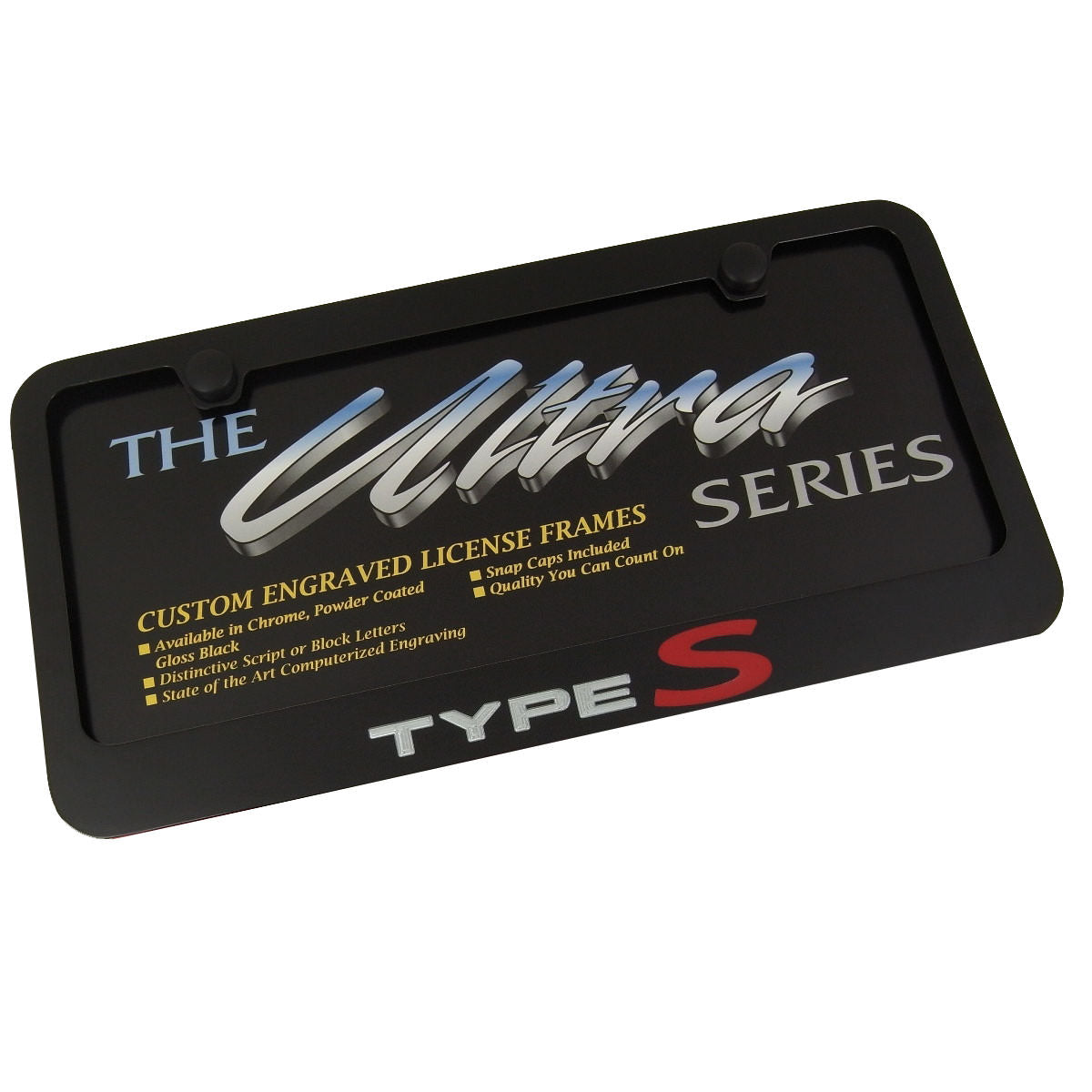 Acura TypeS License Plate Frame (Black) - Custom Werks