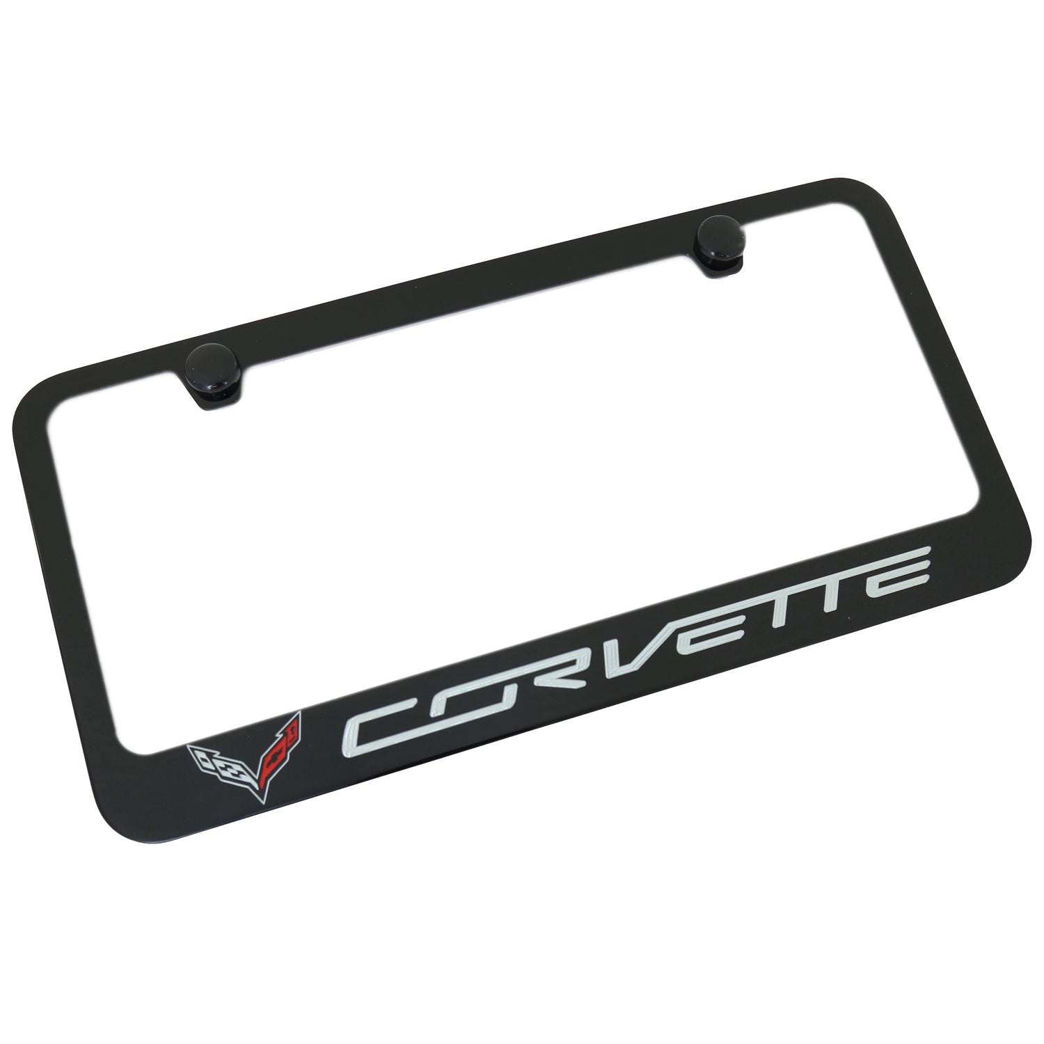 Chevrolet Corvette C7 License Plate Frame (Black) - Custom Werks