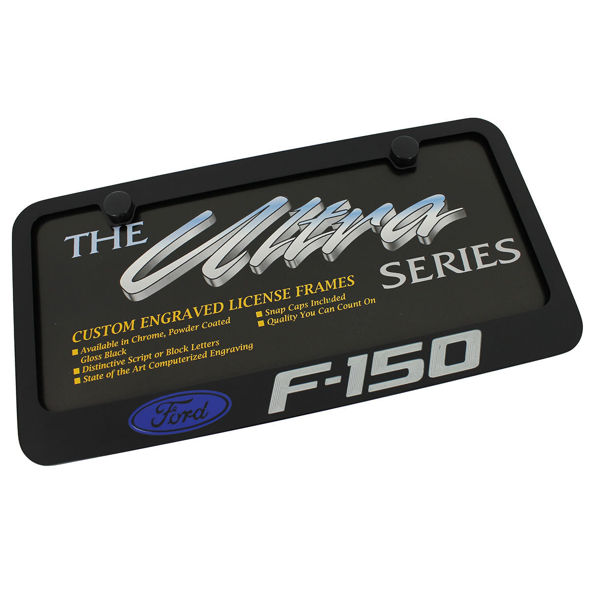 Ford F150 License Plate Frame (Black) - Custom Werks