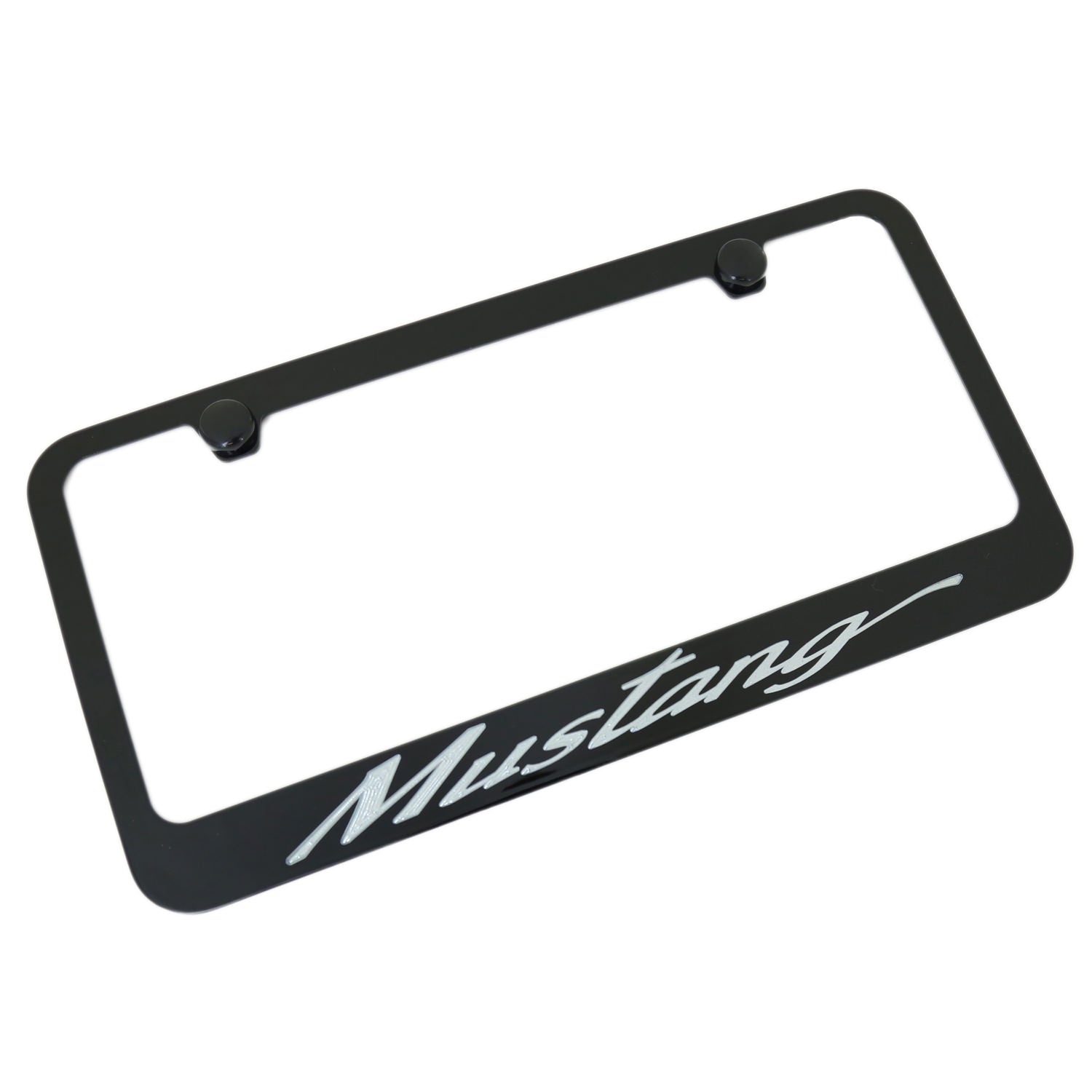 Ford Mustang California Script License Plate Frame (Black) - Custom Werks