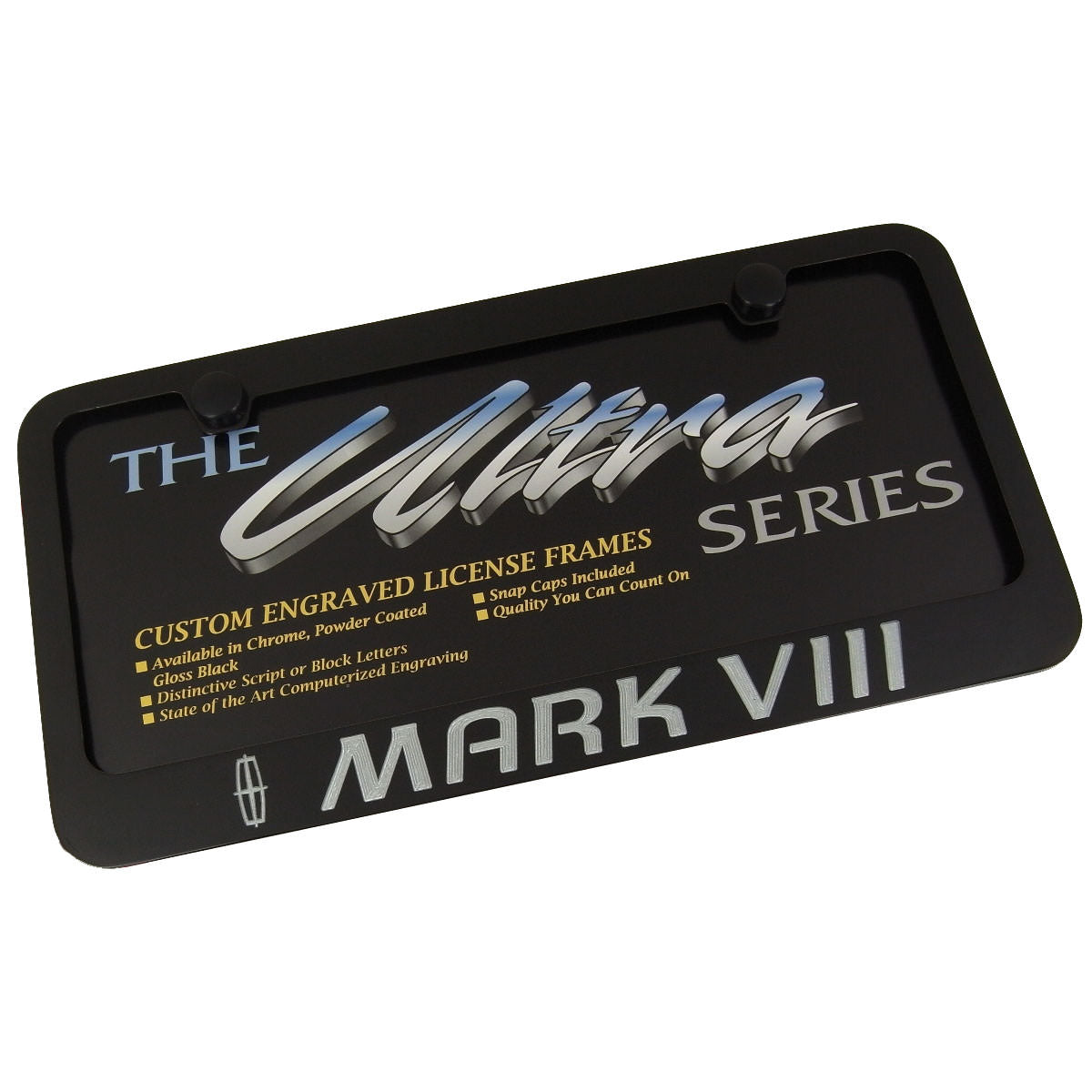 Lincoln Mark VIII License Plate Frame (Black) - Custom Werks