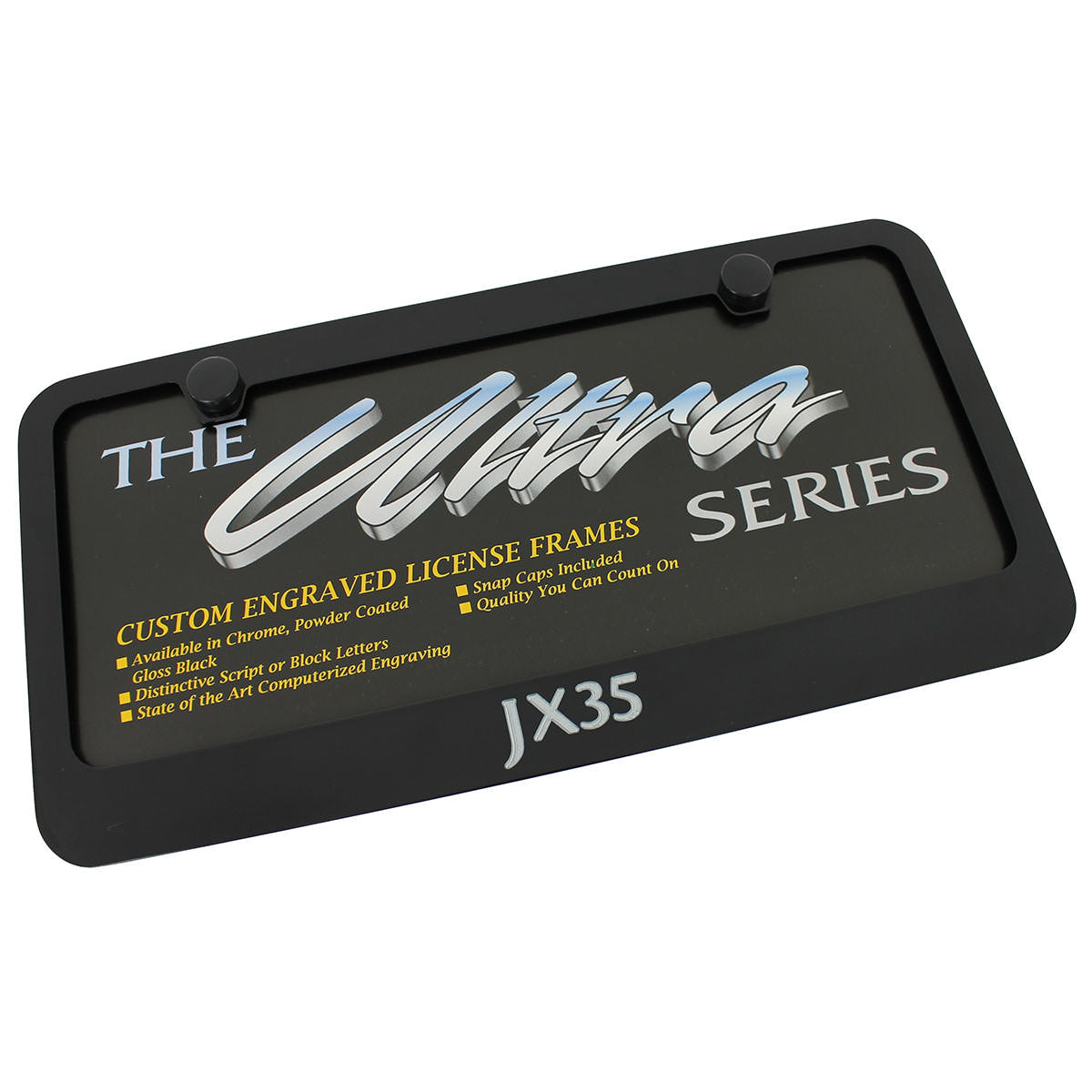 Infiniti JX35 License Plate Frame (Black) - Custom Werks