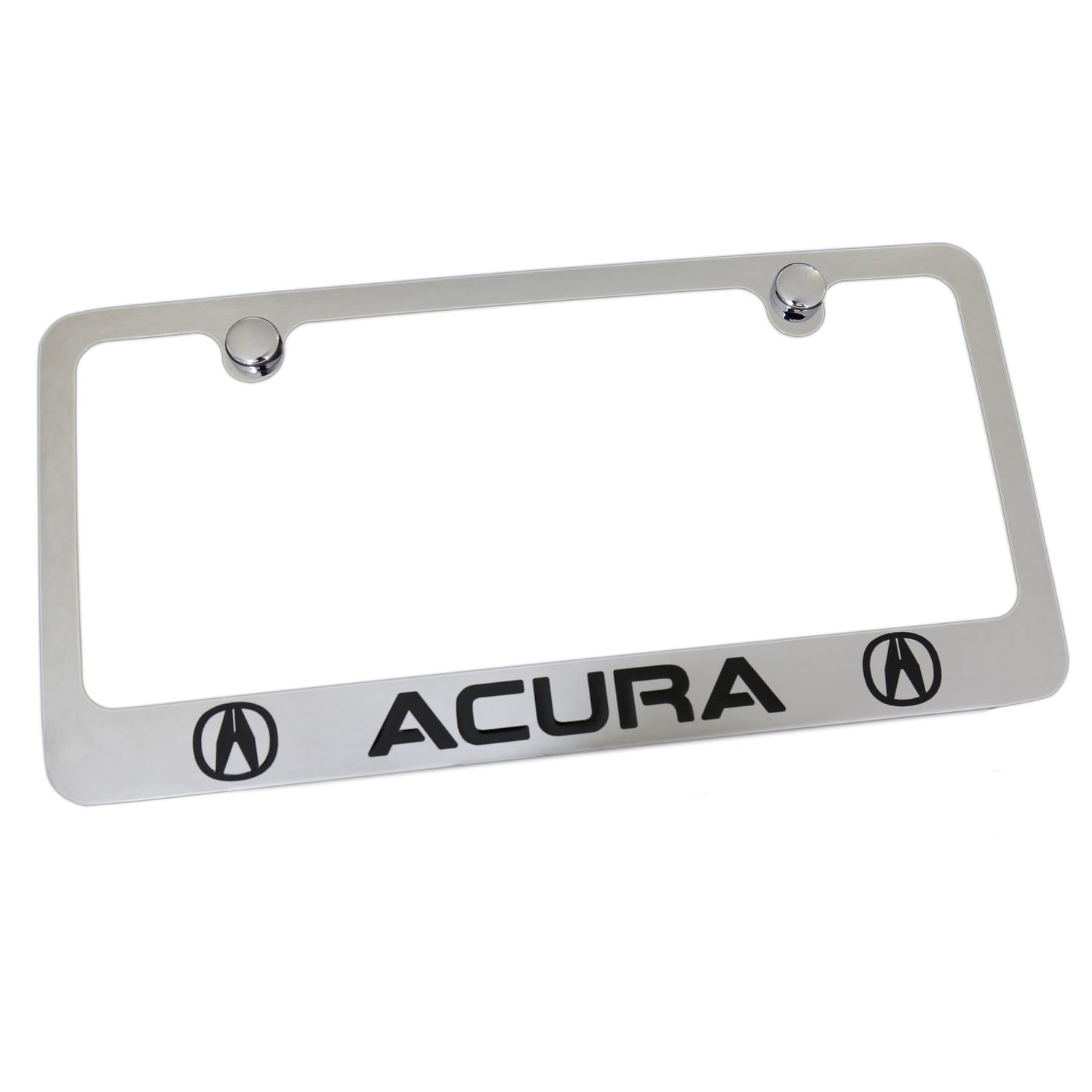 Acura Dual Logo License Plate Frame (Chrome) - Custom Werks