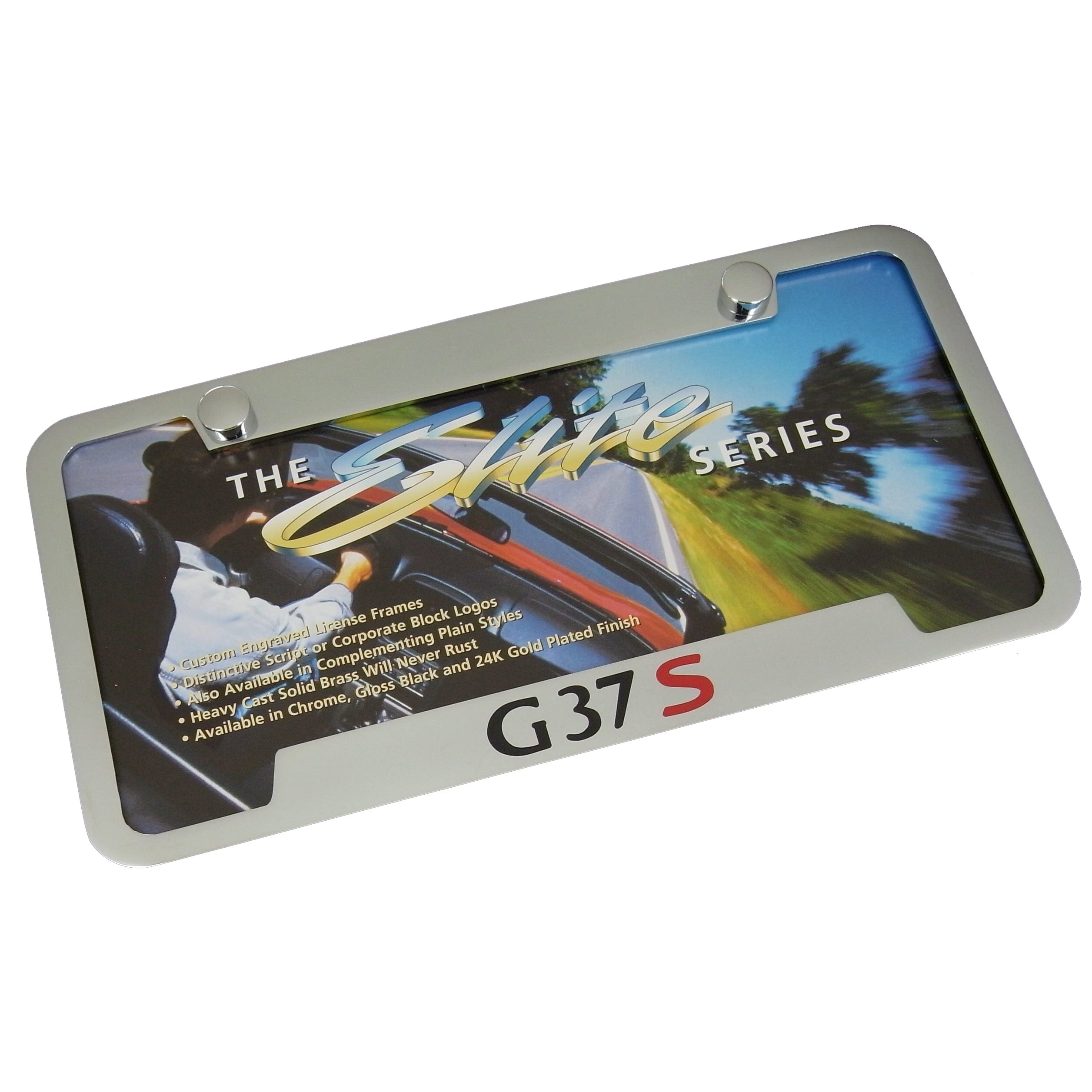Infiniti G37 S License Plate Frame (Chrome) - Custom Werks