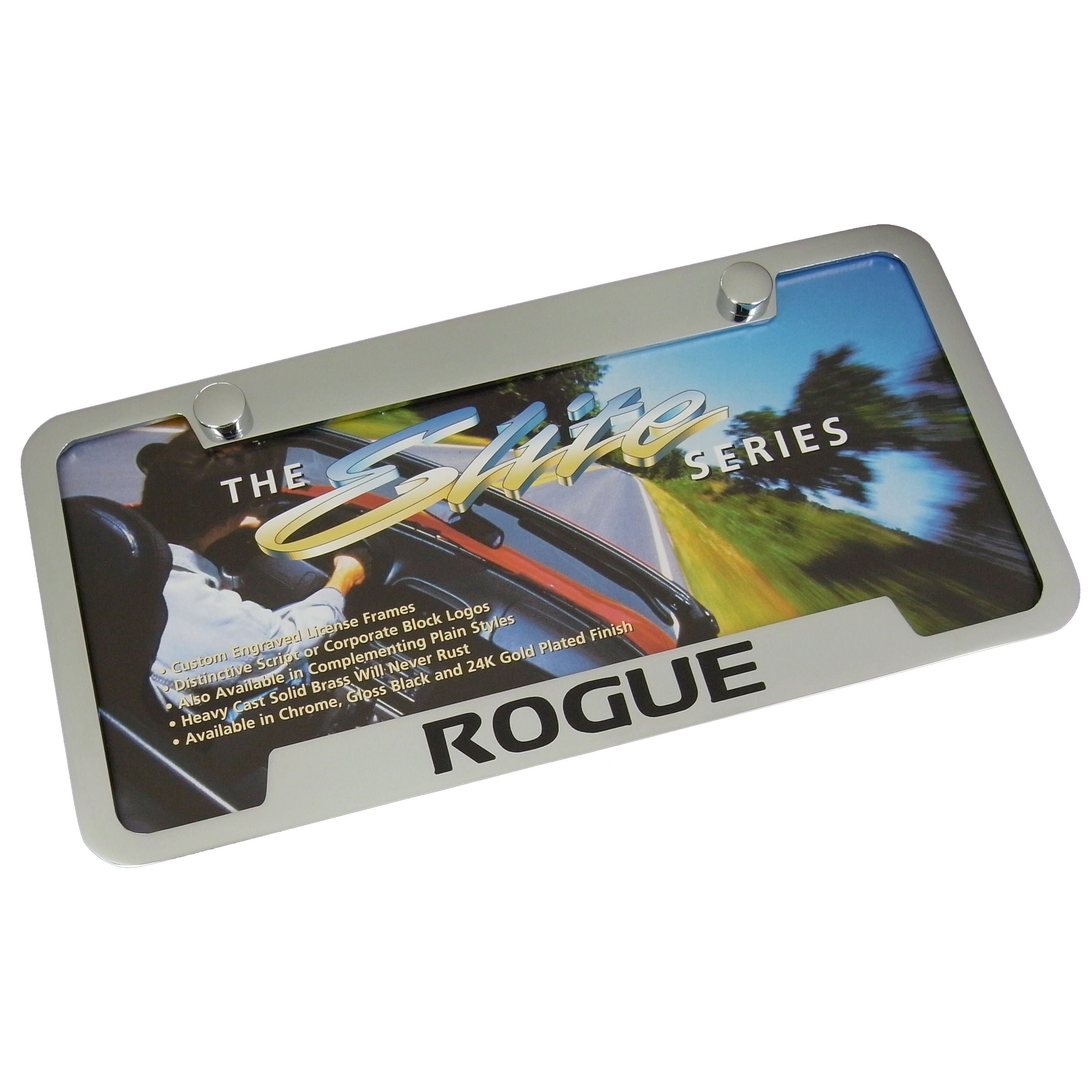 Nissan Rogue License Plate Frame (Chrome) - Custom Werks