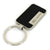 Ford Escape Rectangular Leather Insert Key Chain (Black)