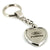 Ford Fusion Heart Shape Chain Keychain (Chrome) - Custom Werks