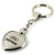 Ford Edge Heart Shape Chain Keychain (Chrome) - Custom Werks