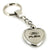 Ford Flex Heart Shape Chain Keychain (Chrome) - Custom Werks
