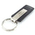 Ford Fusion Rectangular Leather Key Chain (Black) - Custom Werks