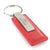 Ford Edge Rectangular Leather Key Chain (Red) - Custom Werks