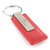 Ford Explorer Rectangular Leather Key Chain (Red) - Custom Werks