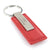 Ford Escape Rectangular Leather Key Chain (Red) - Custom Werks