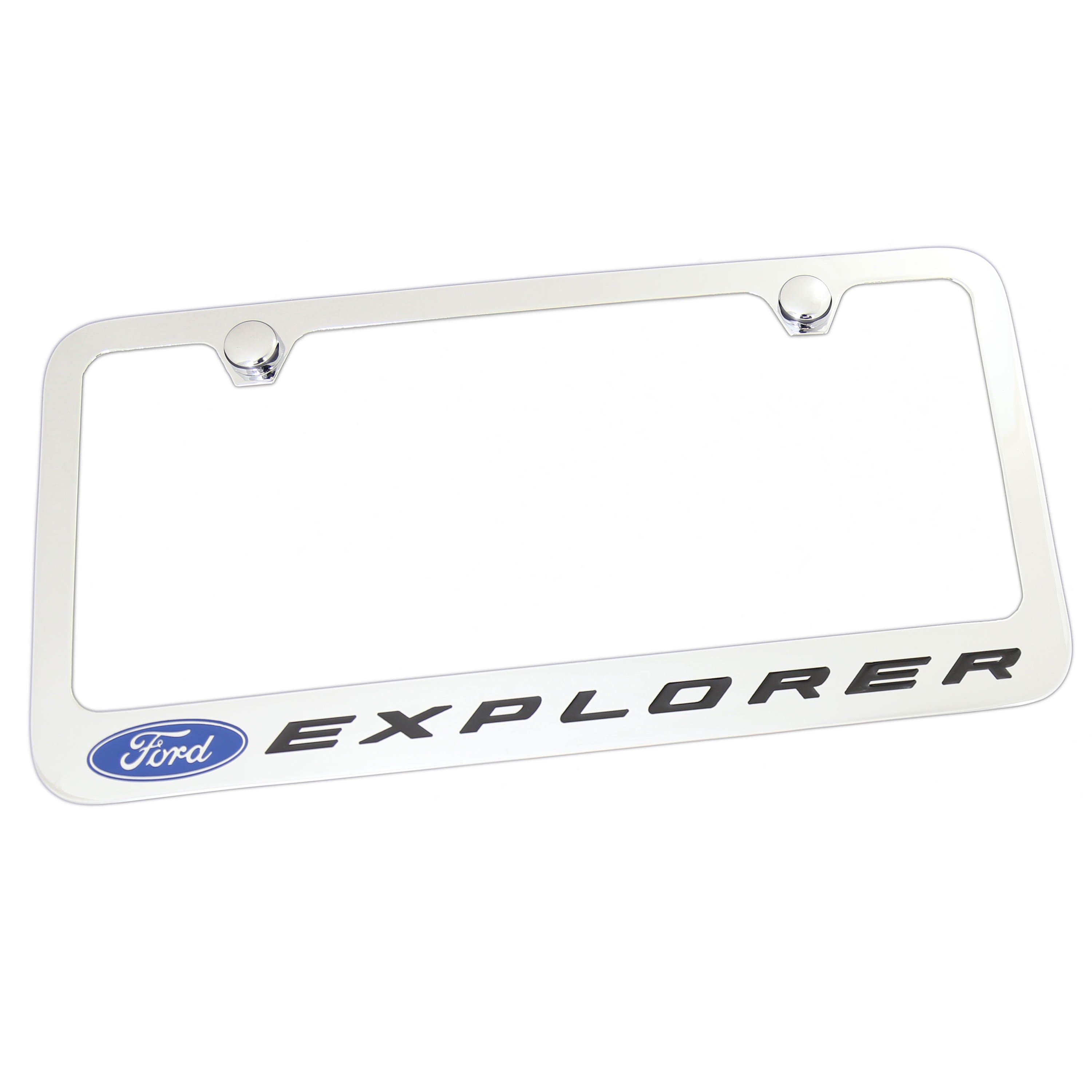 Ford Explorer License Plate Frame (Chrome) - Custom Werks