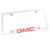 GMC Logo License Plate Frame With Holes (Chrome) - Custom Werks