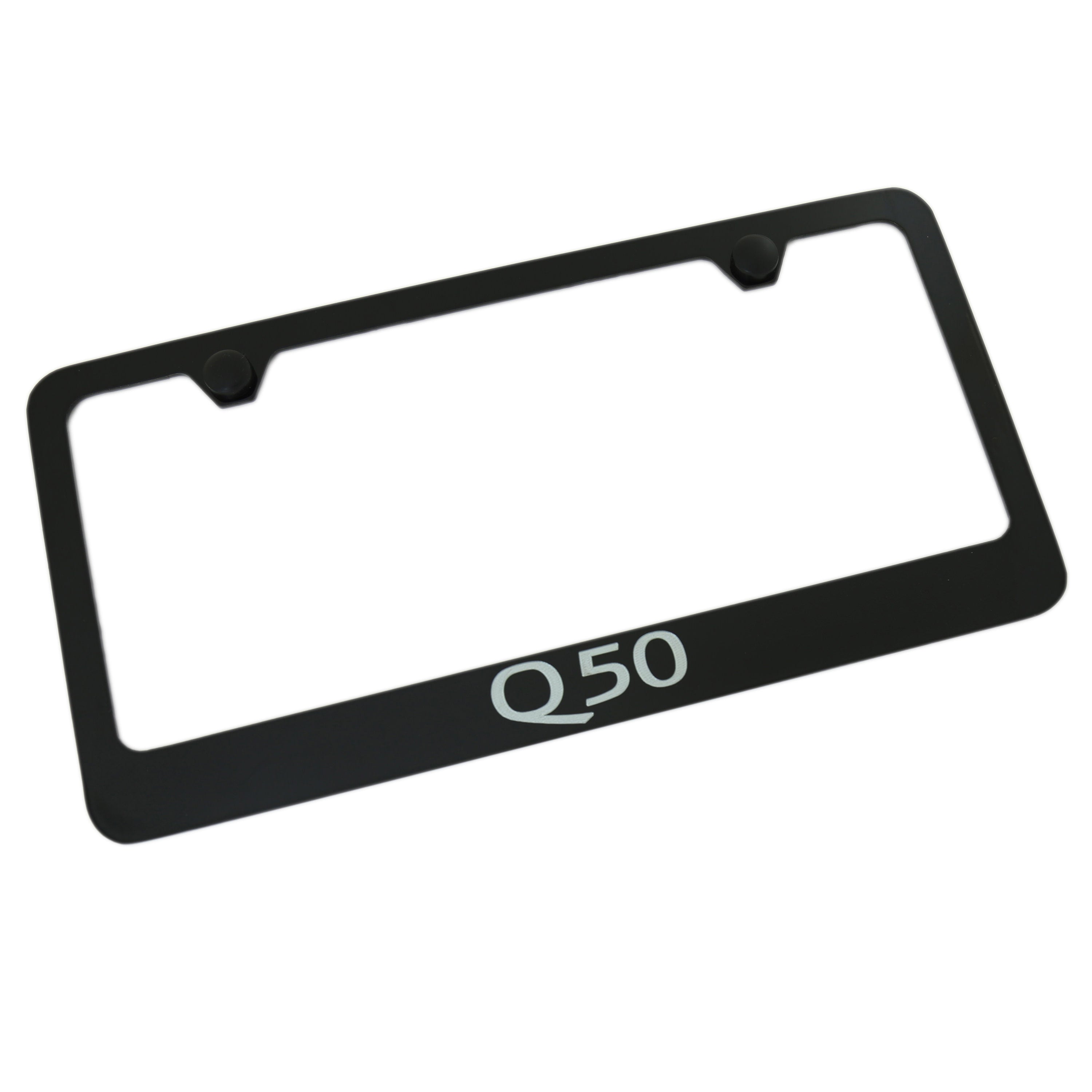 Infiniti Q50 License Plate Frame (Black) - Custom Werks