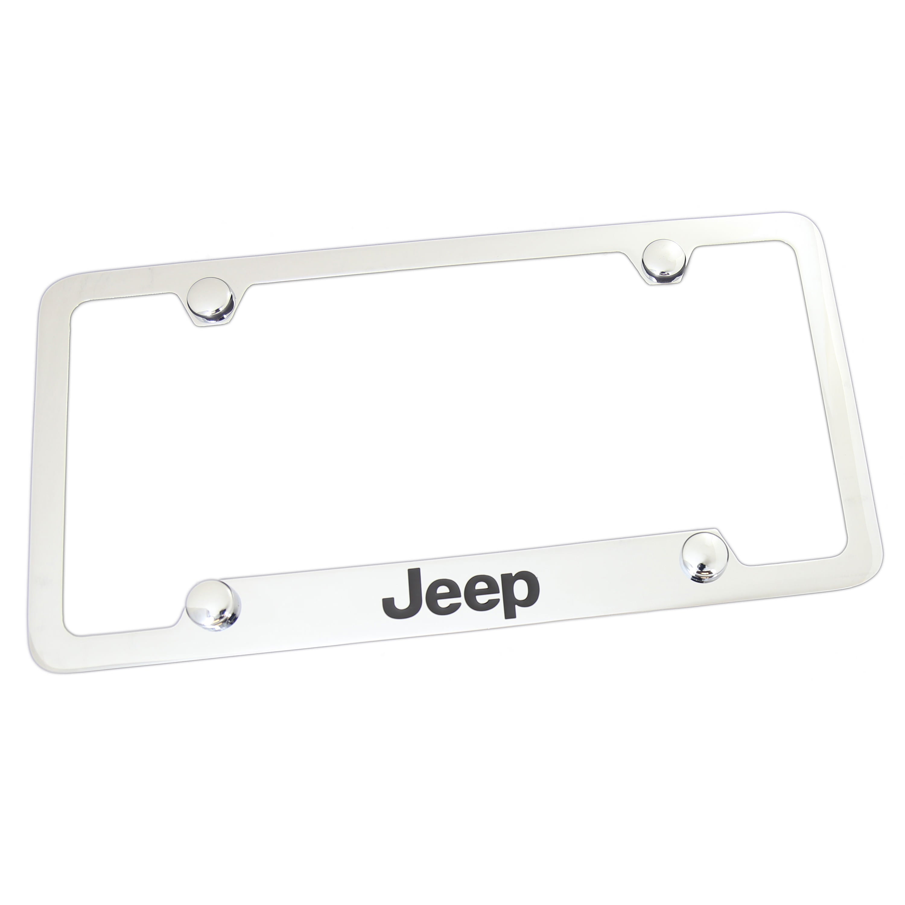 Jeep License Plate Frame With 4 Holes (Chrome) - Custom Werks