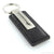 Dodge Stripe Leather Keychain (Black)