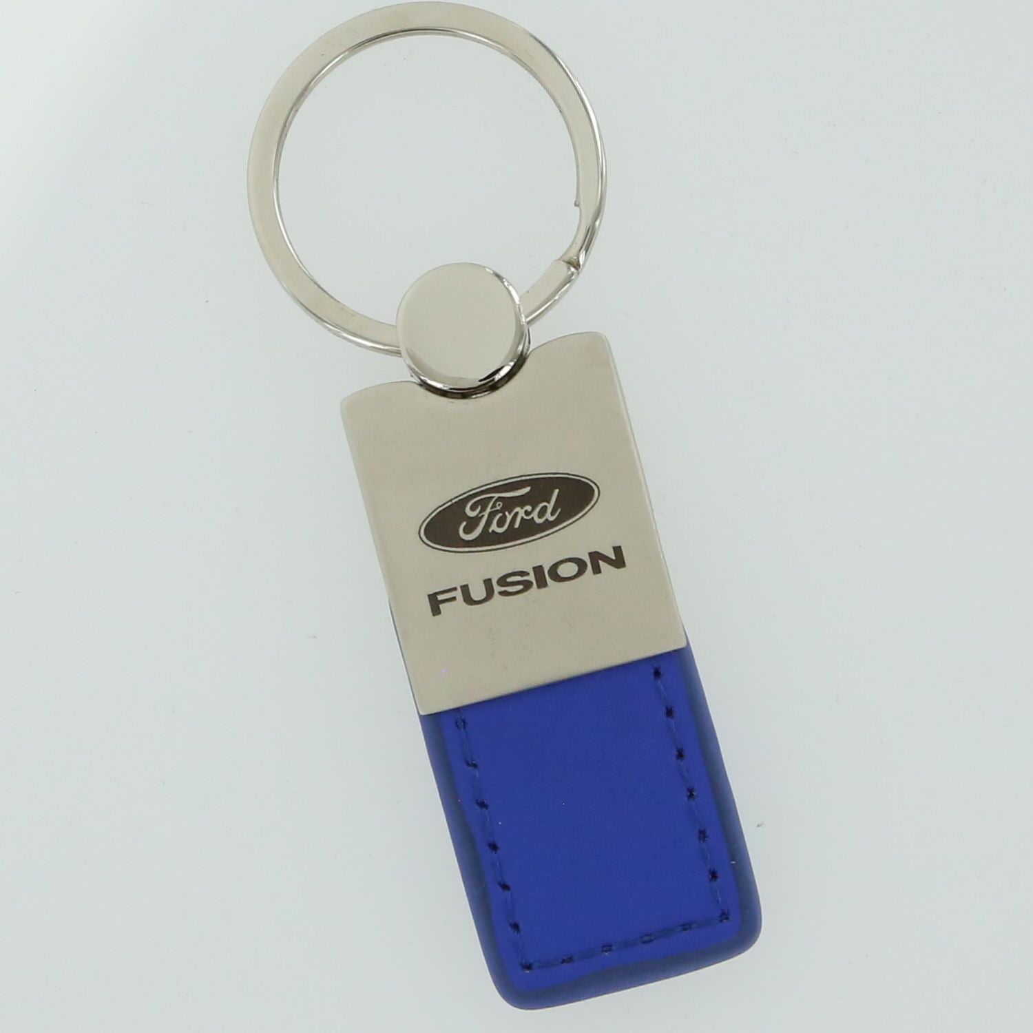 Ford Fusion Leather Key Ring (Blue) - Custom Werks