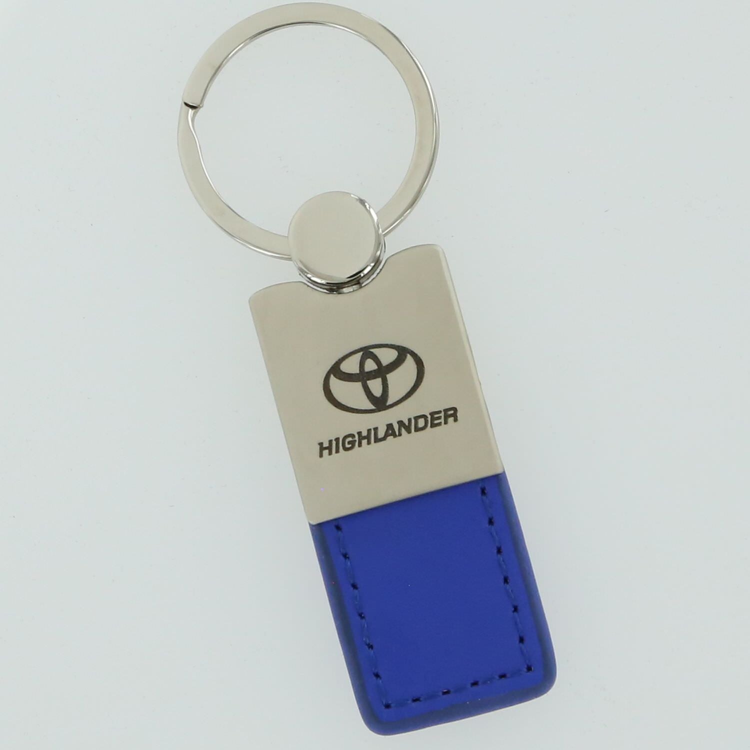 Toyota Highlander Leather Key Ring (Blue) - Custom Werks