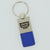 Jeep Grill Logo Leather Key Ring (Blue) - Custom Werks