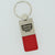 Jeep Grill Logo Leather Key Ring (Red) - Custom Werks