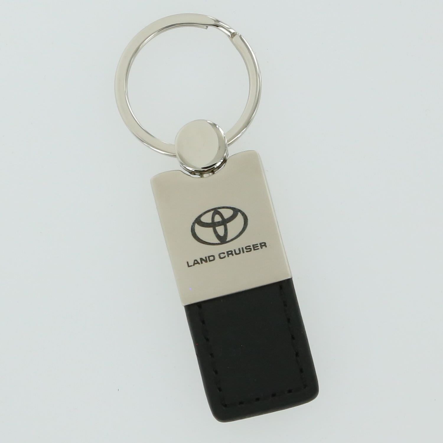 Toyota Land Cruiser Leather Key Ring (Black) - Custom Werks