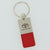 Toyota Land Cruiser Leather Key Ring (Red) - Custom Werks