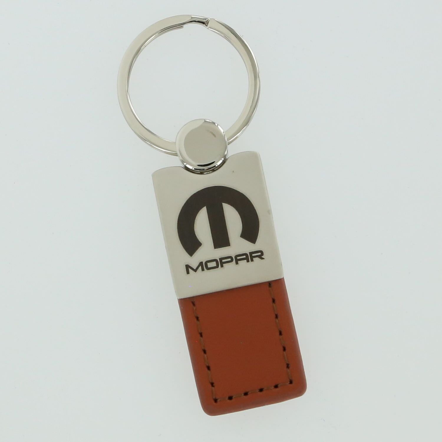 Mopar Leather Key Ring (Brown) - Custom Werks