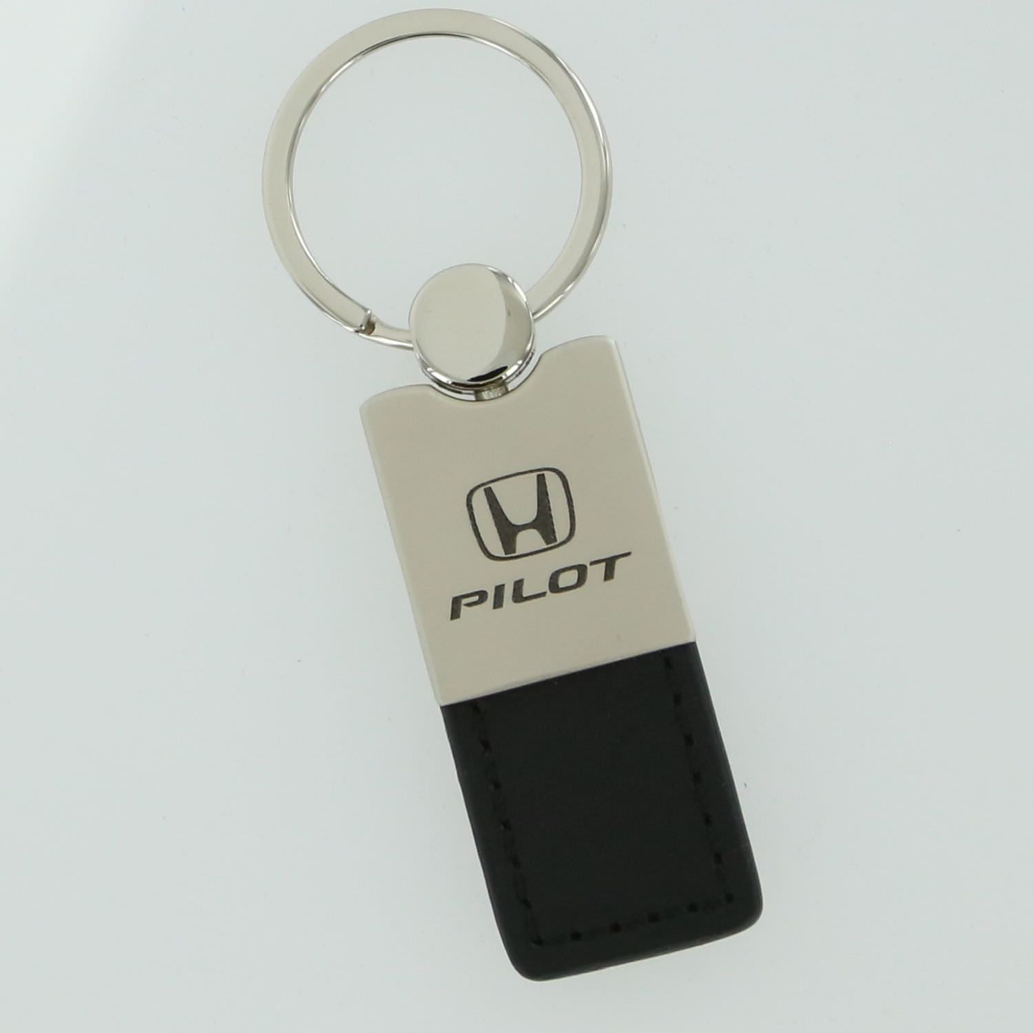 Honda Pilot Leather Key Ring (Black) - Custom Werks